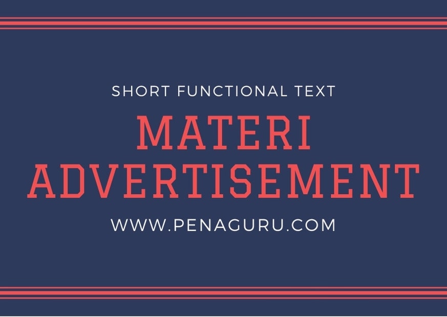 Materi Advertisement Text dalam Bahasa Inggris