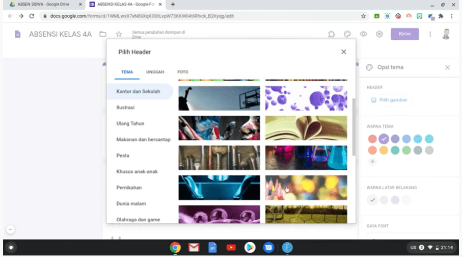 Begini Cara Membuat Absen Online Dengan Menggunakan Google Form | Daring 2020 9 membuat absen online dengan menggunakan google form