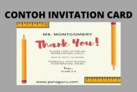 contoh invitation card