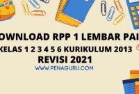 download rpp 1 lembar pai sd semester 2