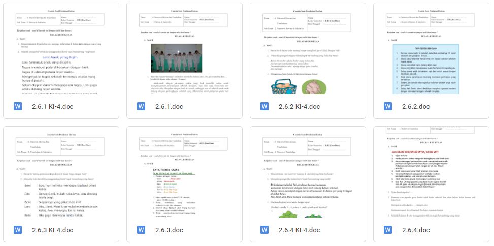 Soal Penilaian Harian Tematik Kelas 2 Tema 6 Semester Genap 2020/2021 1 Soal Tematik Kelas 2 Tema 6