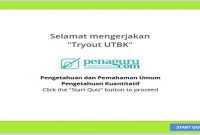 contoh soal pengetahuan kuantitatif