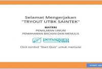 latihan soal utbk saintek