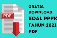 Soal PPPK Tahun 2021 PDF