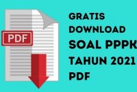 Soal PPPK Tahun 2021 PDF