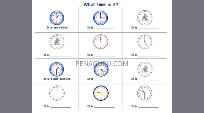 Asking and Telling the Time in English