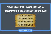 Soal Bahasa Jawa Kelas 6 Semester 2 dan Kunci Jawabannya