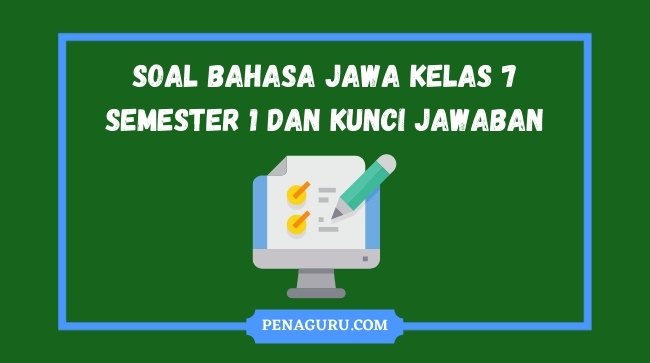 Pelajaran bahasa jawa kelas 7 semester 1