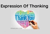 expression of thanking