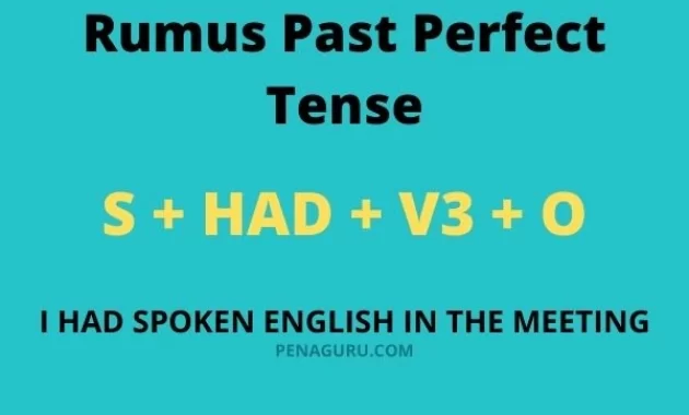 contoh soal past perfect tense dan jawabannya