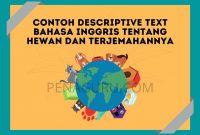 contoh descriptive text Bahasa Inggris tentang hewan dan terjemahannya