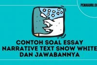 Contoh Soal Essay Narrative Text Snow White dan Jawabannya