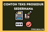 contoh teks prosedur sederhana