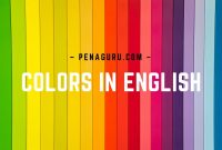 Warna dalam bahasa inggris dan cara membacanya
