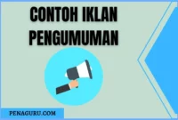 contoh iklan pengumuman dalam Bahasa Inggris