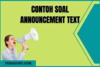 Contoh Soal Announcement Text