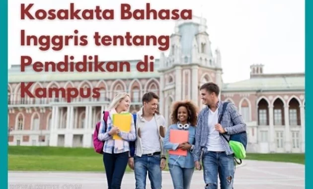 Kosakata Bahasa Inggris tentang Pendidikan