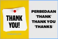 Perbedaan Thanks dan Thank You serta Thank