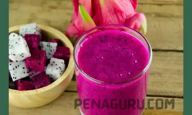 teks prosedur cara membuat jus buah naga