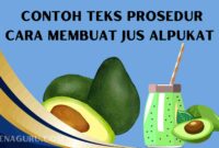 teks prosedur cara membuat jus alpukat