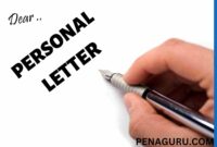 apa itu personal letter