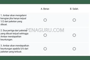 soal matematika kelas 6 semester 1