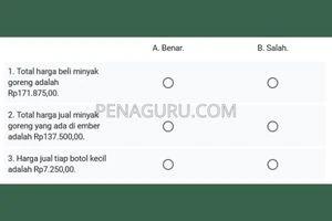 soal matematika kelas 6 semester 1