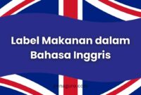 Label Makanan dalam Bahasa Inggris