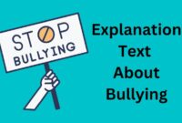 Explanation text about bullying