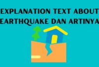 explanation text about earthquake