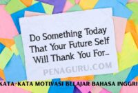 Kata-kata motivasi belajar Bahasa Inggris