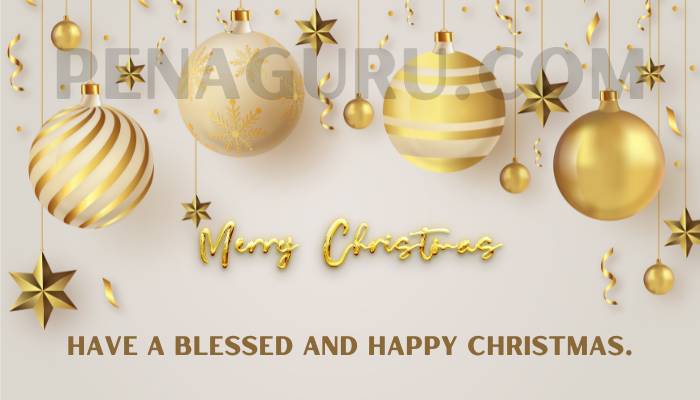 Ucapan Merry Christmas Bahasa Inggris