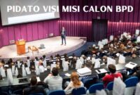 pidato visi misi calon BPD