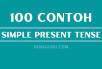 100 Contoh Simple Present Tense