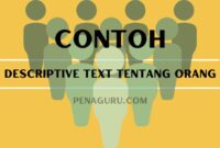 Contoh Descriptive Text tentang Orang