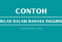 Contoh iklan dalam bahasa Inggris dan gambarnya