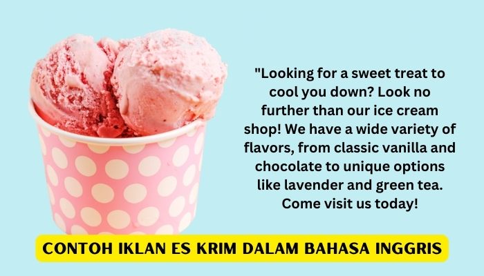 Contoh iklan dalam bahasa Inggris dan gambarnya Contoh iklan dalam bahasa Inggris dan gambarnya