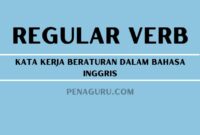 Kata Kerja Beraturan Dalam Bahasa Inggris