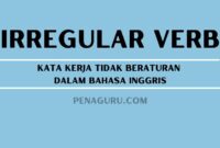 Kata kerja tidak beraturan dalam Bahasa Inggris