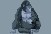 contoh report text singkat tentang Gorilla